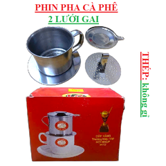 Phin pha cà phê 2 lưới gai LC1 Long Cam