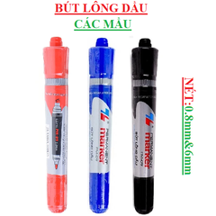 Bút lông dầu Thiên Long PM09 nét 0.8mm & 6mm