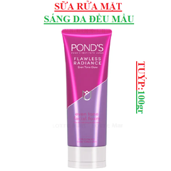 Sữa rửa mặt sáng da đều mầu Ponds Flawless Radiance Even Tone Glow tuýp 100g