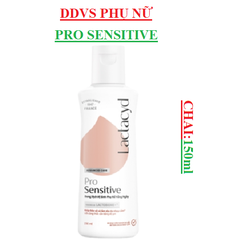 Dung dịch vệ sinh phụ nữ bảo vệ và chăm sóc pro sensitive lactacyd chai 150ml