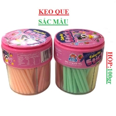 Kẹo que sắc mầu colorfull Yummy delight hộp 100gr