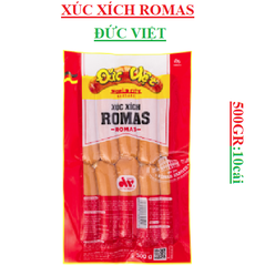 Xúc xích romas đức việt gói 500gr (10 cái)