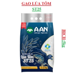 Gạo Lúa tôm ST25 bịch 5kg
