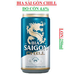 Bia Sài Gòn CHILL lon 250ml