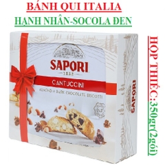 Bánh quy Italia Sapori cantuccini Almond & dark chocolate biscotti hộp