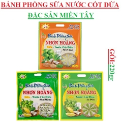 Bánh phồng sữa nước cốt dừa Nhơn Hoàng miền tây cái (200-:-220)gr