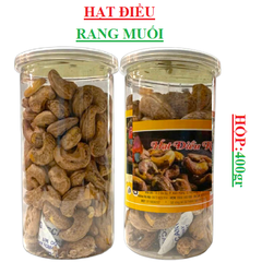 hạt điều rang muối Thanh mai phát hộp trụ 400gr