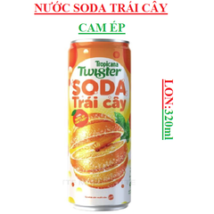 Nước Soda Trái Cây Twister Chứa Nước Ép Cam Lon (320-:-350)ml
