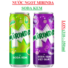 Nước ngọt soda Mirinda lon (310-:-350)ml