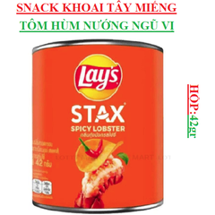 Snack Khoai Tây miếng ống Lay's Stax hộp (30-:-48)gr