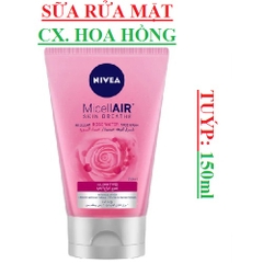 Sữa rửa mặt chiết xuất hoa hồng Nivea rose water 150ml