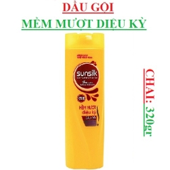 Dầu gội sunsilk, dầu xả sunsilk 320gr mềm mượt diệu kỳ, óng mượt