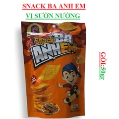 Snack vị sườn nướng Ba anh em gói 50 gr