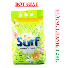 Bột giặt  surf 2,2kg ngát hương chanh, ngát hương xuân