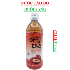 nước táo đỏ buổi sáng hàn quốc Morning jujube Woongjin chai 500ml