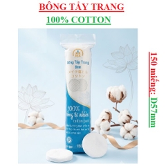 Bông tẩy trang  BEE gói 150 miếng D57mm