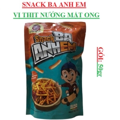 snack vị thịt nướng mật ong Ba anh em gói 50 gr