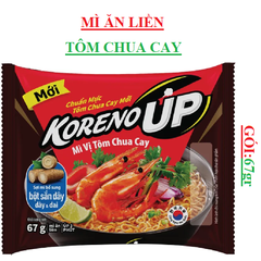 Mì ăn liền  tôm chua cay Koreno Up gói 67gr