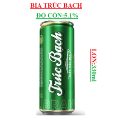 Bia trúc bạch lon 330ml