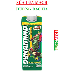 Sữa lúa mạch hương bạc hà Milo Dynamind Nestle hộp 200ml