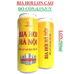 Bia hơi Hà Nội lon 500ml