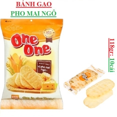 Bánh gạo vị pho mai ngô OneOne gói 118gr