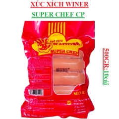 Xúc xích winner super chef CP gói 500gr (10 cái)