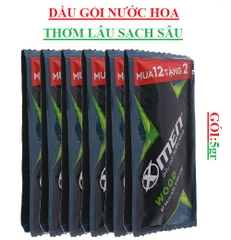 Dầu gội nước hoa thơm lâu sạch sâu wood xmen dây gói (5-:-7)gr