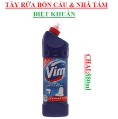 Nước  tẩy bồn cầu diệt khuẩn Vim chai (850-:-900)ml