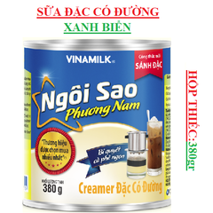 Sữa đặc có đường Ngôi Sao Phương Nam xanh biển Vinamilk hộp thiếc 380gr
