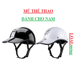 Mũ bảo hiểm lưỡi chai loại mỏng kẻ ô