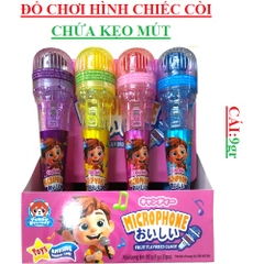 Đồ chơi hình chiếc micro chứa kẹo mút microphone Yummy delight cái 9gr
