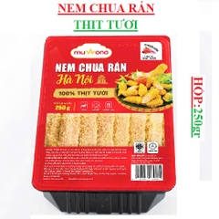 Nem chua rán Hà nội từ thịt tươi  muwono tomonachi hộp 250gr