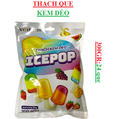 Thạch kem dẻo ICEPOP gói 300gr (24que * 10.5gr)