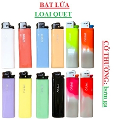 Bật lửa Cricket ED1 Original Flint - Fusion Neon STD cỡ thường có bơm ga