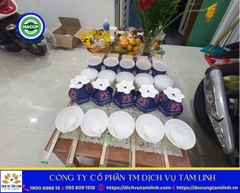 Mâm cúng về nhà mới chay