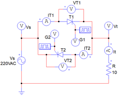 Bộ biến đổi điện áp xoay chiều 1 pha dùng SCR