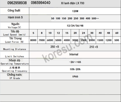 Xi Lanh Điện LX700 Tải Lớn