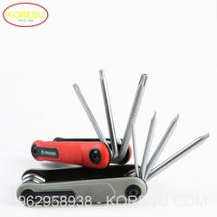 Bộ Cờ Lê Gấp ALLEN Tích Hợp Lục Giác VÀ Tuốc Lơ Vít, Bộ Cờ Lê Gấp TORX ALLEN CỦA Anh Tích Hợp Các Kích Cỡ(S6002)