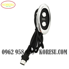 Tay điều khiển massage chân giường xông hơi với công tắc điều chỉnh sạc USB điều khiển tay điều khiển(67170)