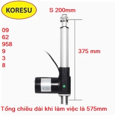 XiLanh điện tốc độ 5mm/s tải trọng 6000N DC24V