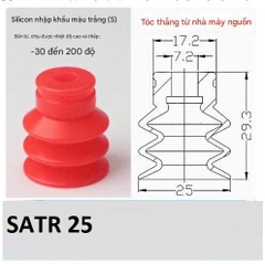 Núm hút cao su silicon 3 ngăn, giác hút chân không Star 3 ngăn dùng cho cọc hút đầu bắt núm 8mm