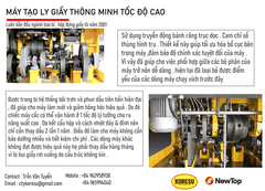 Máy tạo ly giấy thông minh tốc độ cao