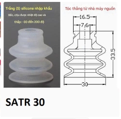 Núm hút cao su silicon 3 ngăn, giác hút chân không Star 3 ngăn dùng cho cọc hút đầu bắt núm 8mm