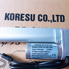 Xi lanh điện tốc độ di chuyển 45mm/s- lực đẩy 45mm/s, Điện 12v/ 24v, HY01.