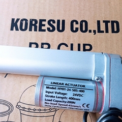 Xi lanh điện tốc độ di chuyển 45mm/s- lực đẩy 45mm/s, Điện 12v/ 24v, HY01.
