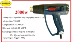 Máy Khò Nhiệt Talon TH8623B 2000W - Súng Thổi Hơi Nóng Công Nghiệp Điều Tốc Cao Cấp [HÀNG CHÍNH HÃNG ]