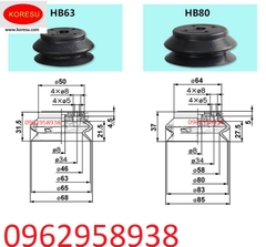 Núm hút cao su silicon 2 ngăn  HB80mm .