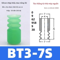 Núm hút chân không BT3-5/ 7/ 9S - Cốc hút 3 tầng silicon chịu nhiệt. Hút gắp linh kiện, tem nhãn, túi mỏng,