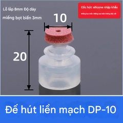 NÚM HÚT CHÂN KHÔNG KHÔNG ĐỂ LẠI DẤU VẾT- Núm hút cao su có dán xốp đỏ không dấu.